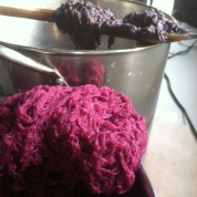 Dyeing the fibers